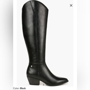 Brand new Women's Black Knee-High Boots wide